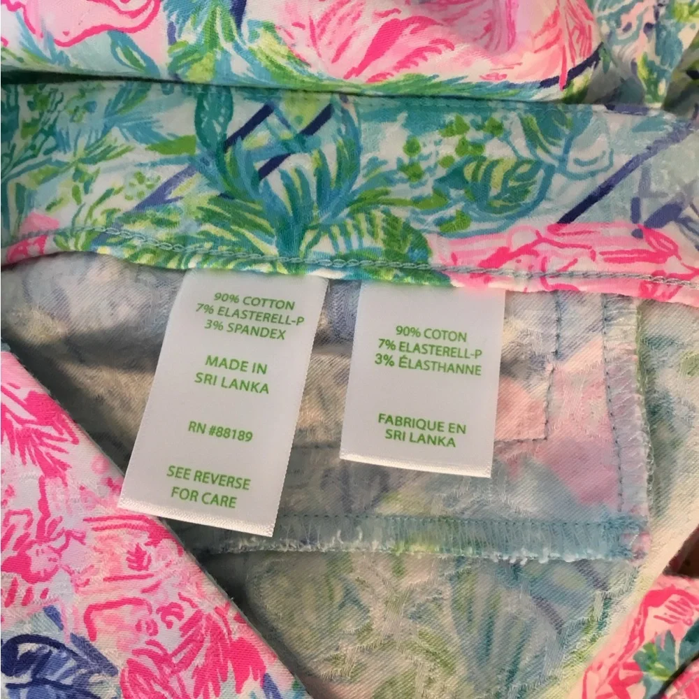Lilly Pulitzer Kelly Skinny Ankle Pants Bohemian Queen Pattern